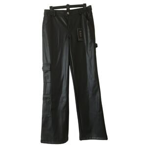 NWT Ci Sono Vegan Leather Collection XL Pants 5 Pocket Zip Pocket Hammer Loop